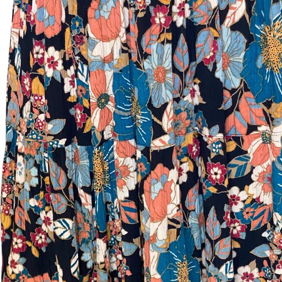 ANGIE V Neck Twist Front Cut Out Sundress Jrs Sz L #285W - Picture 6 of 8